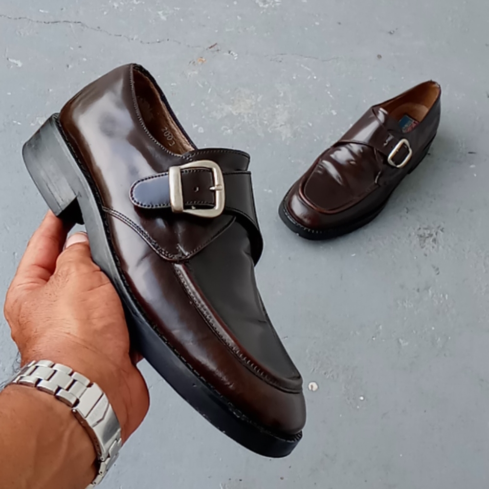 Diego Collection Single Monk Strap Slip On